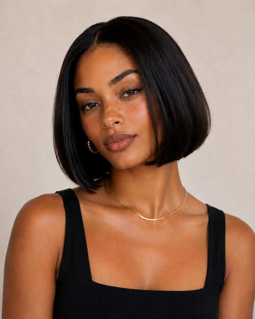 Perruque bob glueless HD lace, vue de face, EVERYDAY BOB