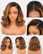 Glueless Ultra HD Lace 250% Bob Blond Miel – I AM HONEY