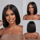 Glueless Ultra HD Lace 250% Bob Lisse Noire – EVERYDAY BOB