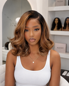 Glueless Ultra HD Lace 250% Bob Blond Miel – I AM HONEY