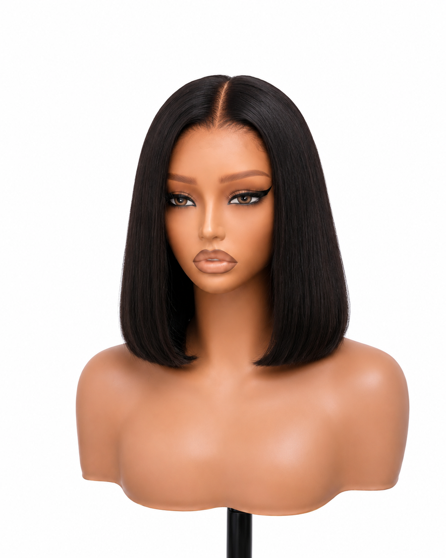 Glueless Ultra HD Lace 250% Bob Lisse Noire – EVERYDAY BOB